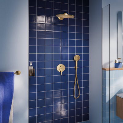 GROHE Lineare opbouwdeel 3-weg - geborsteld cool sunrise (goud)