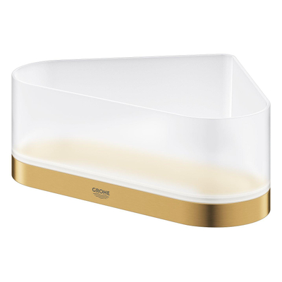 GROHE Selection Panier de douche - 17x17x20x8.5cm - modèle d'angle - montage mural - brossé Cool Sunrise