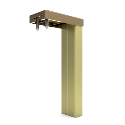 Fortifura Galeria profil d'élargissement pour douche à l'italienne - 10mm - laiton brossé