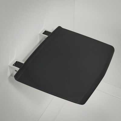Tiger Boston Comfort en Safety Opklapbaar Douchezitje Donkergrijs 32.5x5.3x32.5cm SHOWROOMMODEL