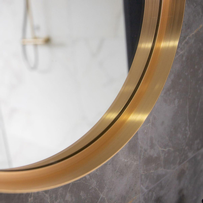 Saniclass Retro Line miroir – ovale – 38 x 90 cm – Or mat