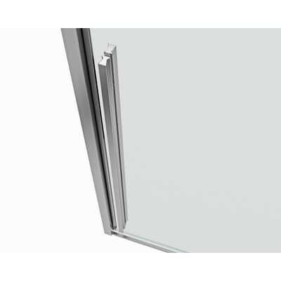 Saniclass Neptune Zijwand - 80x200cm - helder 8mm glas - gepolijst zilver