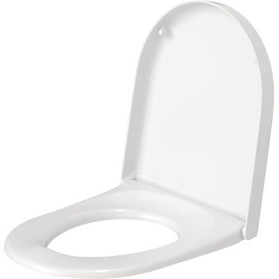 Duravit Starck 3 WC-zitting - 37x43.1x4.3cm - softclose & quickrelease - Kunststof - glans wit OUTLETSTORE