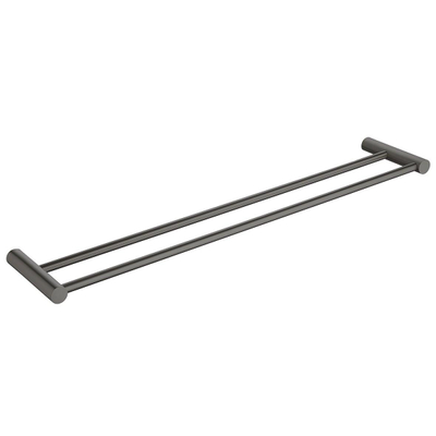 Wiesbaden Ida dubbele handdoekrek 60cm Gunmetal OUTLETSTORE