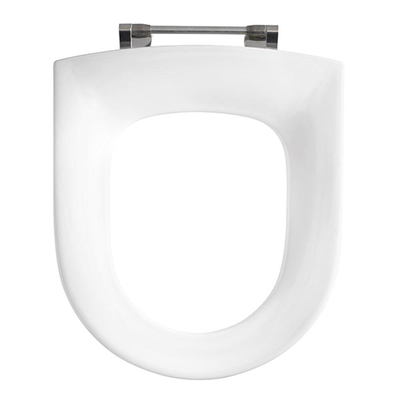 Pressalit Projecta D abattant de WC sans couvercle avec charnière uni avec axe traversant fixation par le dessus blanc