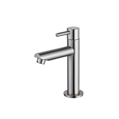 Fortifura Calvi Robinet lave-mains - 14.4cm - à poser - eau froide - Inox brossé PVD