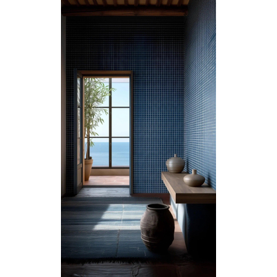 The Mosaic Factory Patterns mozaïektegel - 30x30cm - 6mm - vierkant - R11 - mat navy blue (blauw)