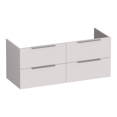 BRAUER Elevate wastafelonderkast 120 excl. opleggrepen 4 softclose lades en 2 sifon uitsparingen - mat zand