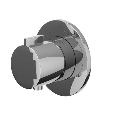 IVY Pact Afbouwdeel - voor Inbouwthermostaat - Symmetry - rond rozet - Chroom