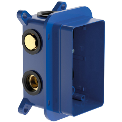Villeroy & Boch Universal Taps & Fittings Vi Box - inbouw thermostaatunit - met beveiligingsinrichting - voor wandmontage Hoekig - blauw