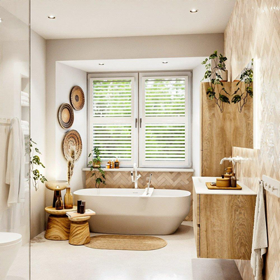 MONDIAZ VICA 120cm badmeubel onderkast Washed Oak 2 lades. Wastafel CLOUD links 1 kraangat, kleur Talc.