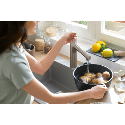 Hansgrohe Zesis Mitigeur de cuisine 160 2jet sbox finition acier inoxydable