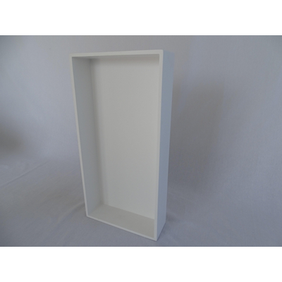 Crosstone by Arcqua Solid Alcove niche encastrée 60x30x10cm solid surface blanc mat