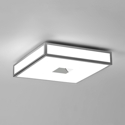 Astro Mashiko 400 Carré LED Plafonnier 8.6x40xcm IP44 éclairage intégré chrome DESTOCKAGE
