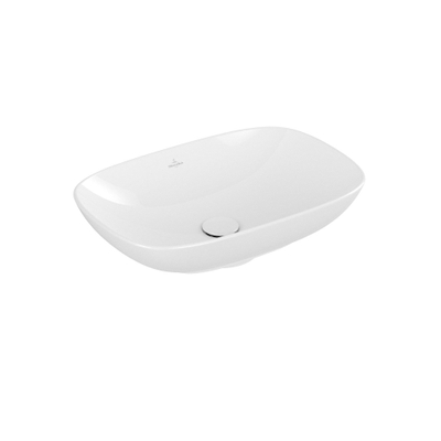 Villeroy & Boch Loop & friends lavabo à poser - 56x38cm - rectangulaire avec trop-plein CeramicPlus blanc