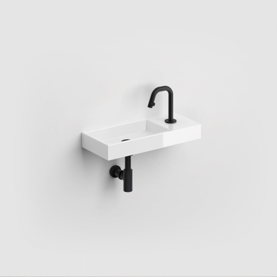 Clou Mini Wash Me fontein 45x19cm kraangat rechts Keramiek Wit -licht beschadigd- OUTLETSTORE