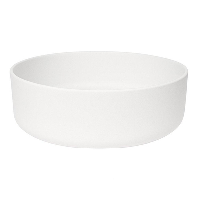 QeramiQ Dely waskom - 36x36x12cm - zonder overloop - rond - keramiek - mat wit