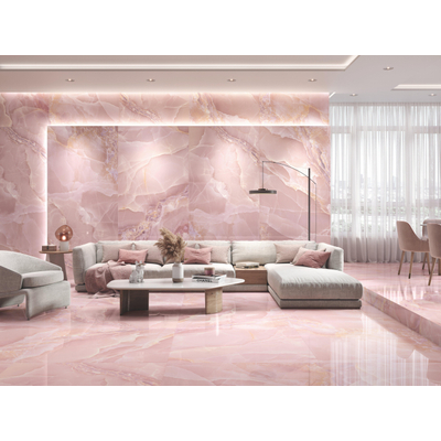 ÉCHANTILLON Terravito Sorella carreau mural et de sol - 120x120cm - 9mm - rectifié - rose