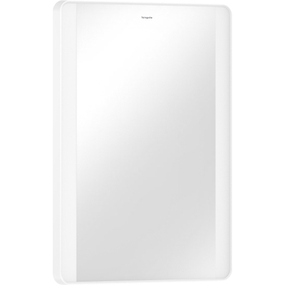 Hansgrohe Xarita Lite Q Miroir - 50x70cm - éclairage led - Vertical - interrupteur mural - Blanc mat