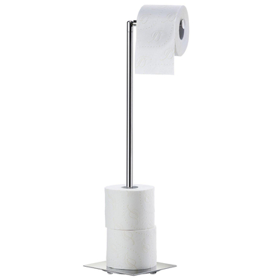 Smedbo porte-rouleaux de papier toilette autoportant base carrée chrome