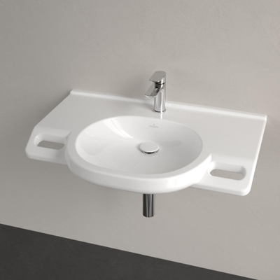 Villeroy & Boch Vicare O.novo Vita wastafel Vita - met 1 kraangat - zonder overloop - 80x55cm - White Alpine (glans wit)