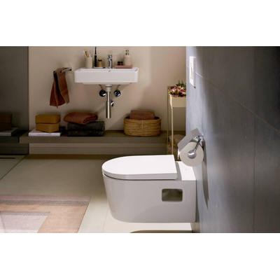 Hansgrohe EluPura Original S Abattant WC - ureum - avec couvercle - blanc brillant