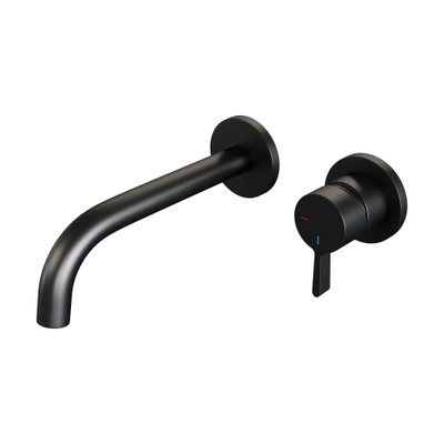 Brauer Black Edition Mitigeur lavabo encastrable économiseur d'énergie Noir mat