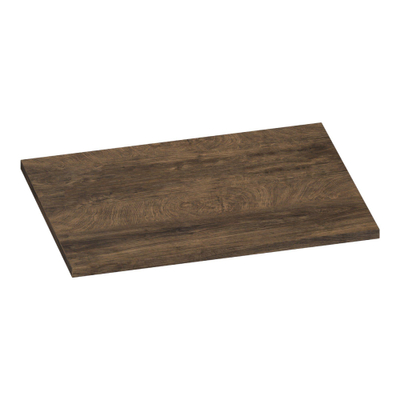 Brauer Ocean Slim Plan sous vasque - 59.4x46x1.8cm - Burned Bark