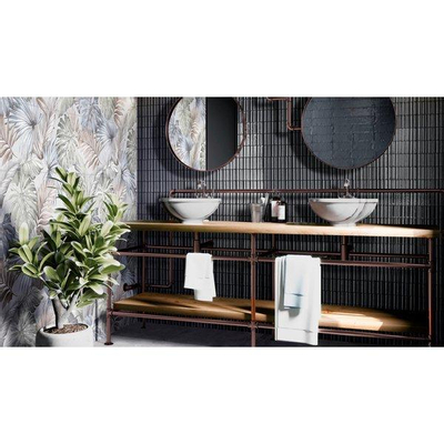 SAMPLE Ragno Glace Decor-strip - 7.5x20cm - 11.5mm - Blu notte