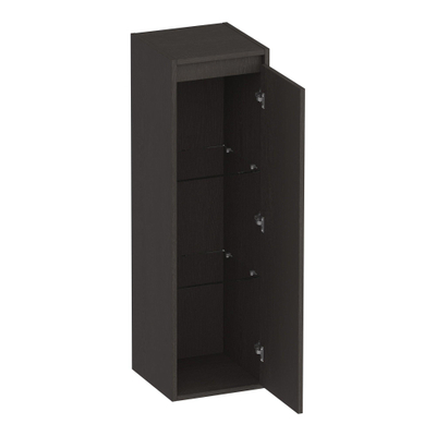 BRAUER Adore armoire de salle de bains - 120x35x35cm - avec 1 porte sans poignée ouvrant à droite Timber Anthracite