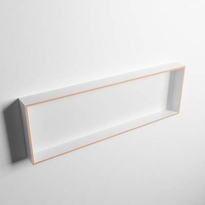 MONDIAZ EASY Nis - 89.5x29.5cm - geschikt voor in- of opbouw - 1 vak - kleur Rosee | Talc
