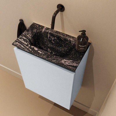 MONDIAZ TURE-DLUX 40cm toiletmeubel Clay. EDEN wastafel Lava positie midden. Zonder kraangat.