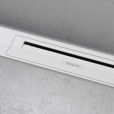 Hansgrohe RainDrain Flex Douchegoot - 80cm - inkortbaar - wandmontage - mat wit
