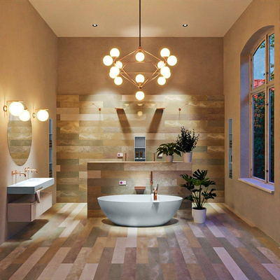 MONDIAZ FLOAT Baignoire autoportante - 170x80cm - Clay