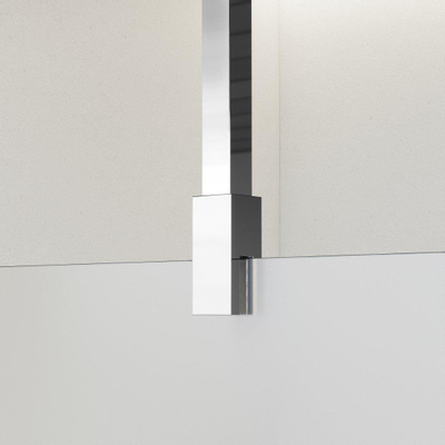 FortiFura Galeria inloopdouche - 100x200cm - mat glas - plafondarm - chroom