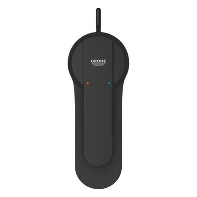 Grohe Get Wastafelmengkraan - s-size - trek waste - matte black (mat zwart)