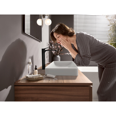 Hansgrohe VIVENIS 1 greeps wastafelkraan - 250 zonder afvoer - mat zwart