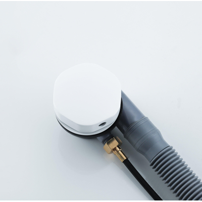 FugaFlow Eccelente Acces Ensemble de vidage de baignoire - commande rotative - prolongé - blanc mat