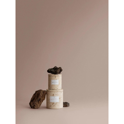 Blomus FRABLI Geurkaars - travertijn - L - Travertine