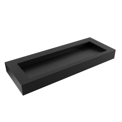 MONDIAZ AVON Urban vrijhangende wastafel 121cm midden rand 12cm