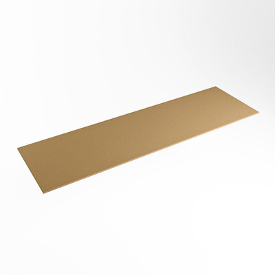 Mondiaz TOP 23 Plan sous vasque - 140x23.5x0.9cm - compatible comme plan de meuble - solid surface - Oro