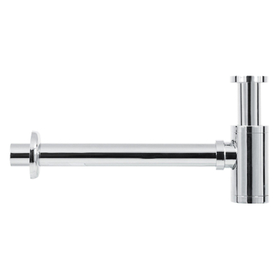 Differnz Cleo Kit lave-mains - 30x30x10cm - Quart de rond - 1 trou de robinet - Robinet droit chromé - Céramique blanche