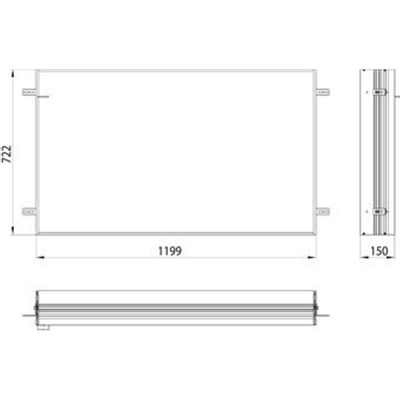 Emco Prime 2 cadre de montage pour armoire de toilette encastrée 120cm