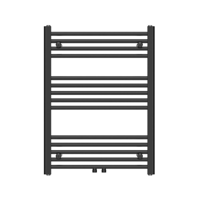 Begin kiezen inhoud Adema Basic radiator 60x80cm recht middenaansluiting mat zwart -  Sanitairwinkel.nl
