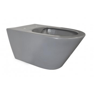 Wiesbaden Stereo hangtoilet – spoelrandloos – diepte 53 cm – mat grijs