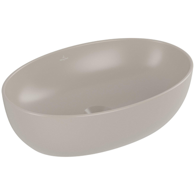 Villeroy & Boch Artis opzetwastafel - 48.5x32.5cm - zonder kraangat CeramicPlus - almond (beige)