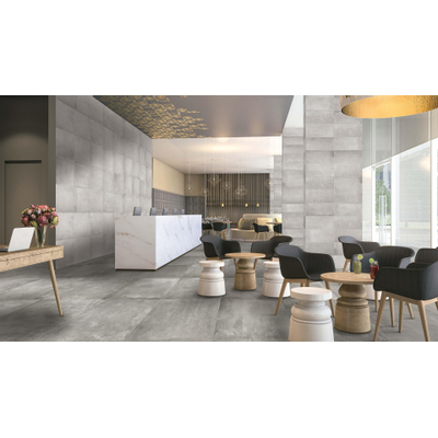 Beste Koop Icon Carrelage de sol et de mur 80x80cm 10mm rectifié R9 grès porcelainé Smoke