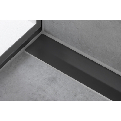 Hansgrohe RainDrain Flex Douchegoot - 90cm - inkortbaar - wandmontage - mat zwart