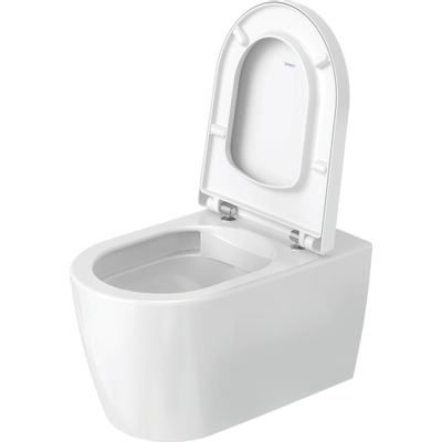 Duravit me by starck placard mural 57cm sans chasse d'eau profonde avec siège de toilette blanc blanc mat