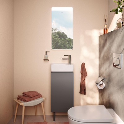 Hansgrohe Addstoris closetrolhouder met klep chroom